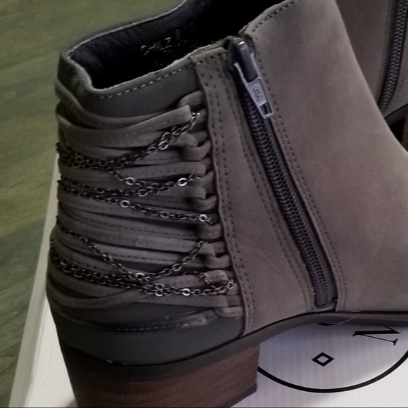 Steve Madden Grey 100% Leather Ankle Boots - Picture 2 of 7